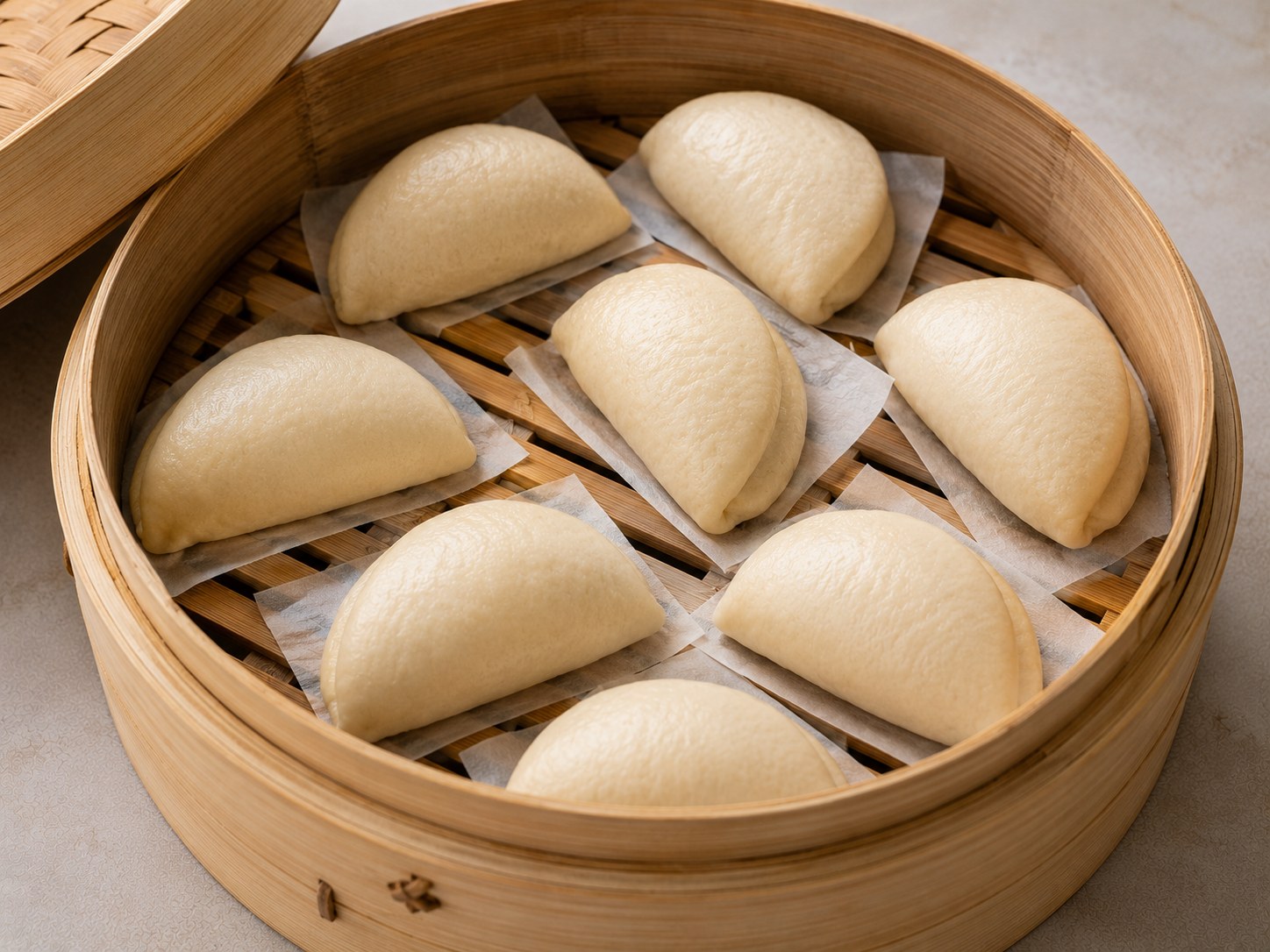 Bao Bun al Vapor Relleno de Panceta — paso 6