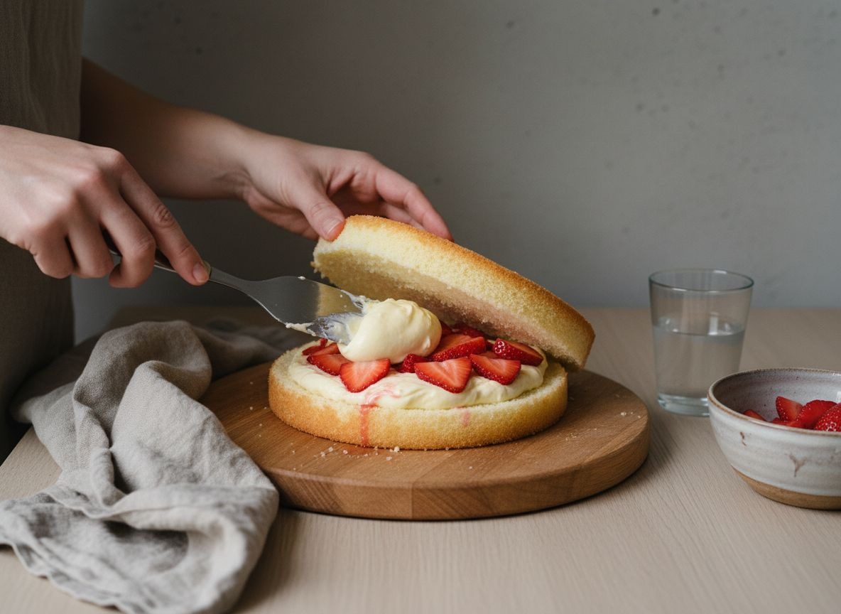 Bizcocho Genovés con Crema Diplomática y Fresa — imagen 7