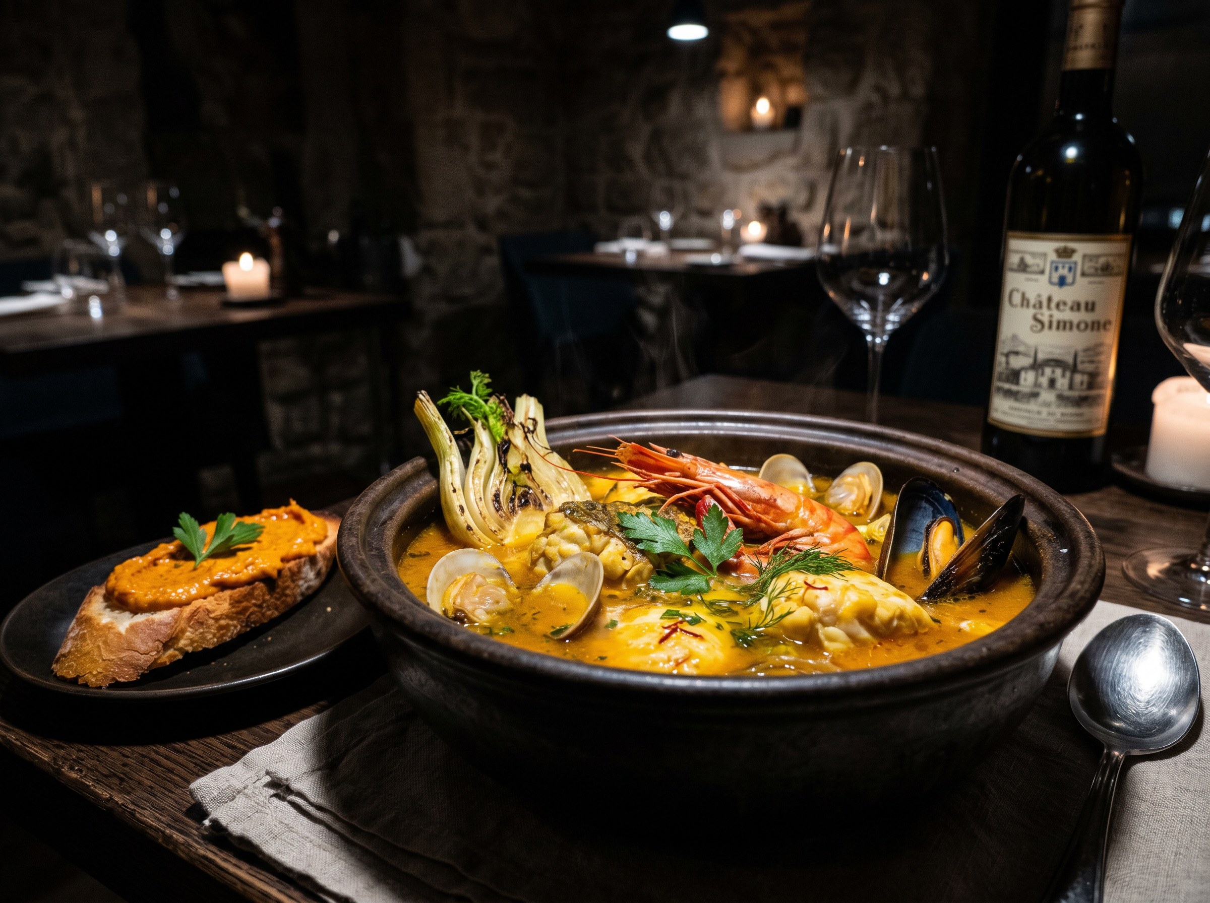 Hero final: bouillabaisse marsellesa con pescado de roca y rouille