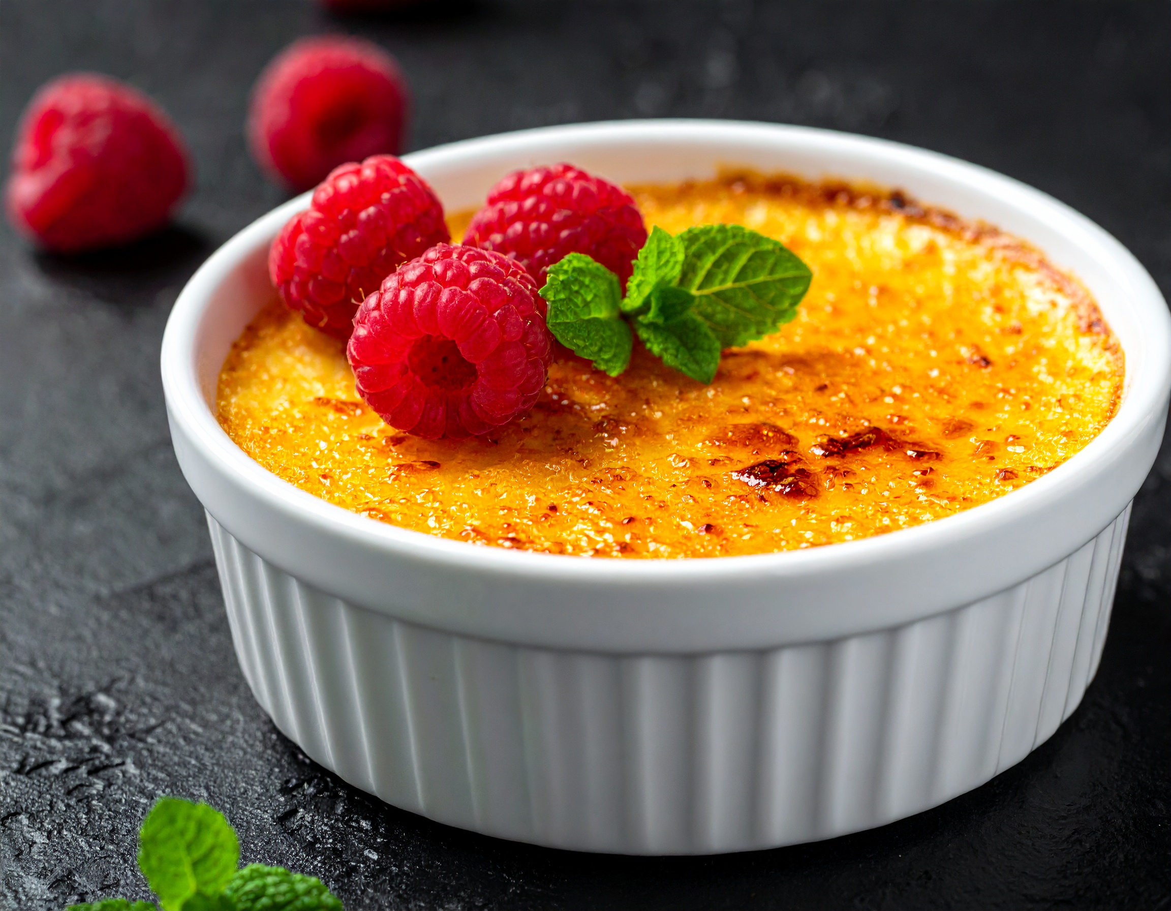 Hero shot crème brûlée