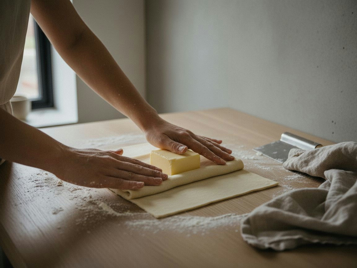 Empaste: la mantequilla encerrada en la masa como un sobre