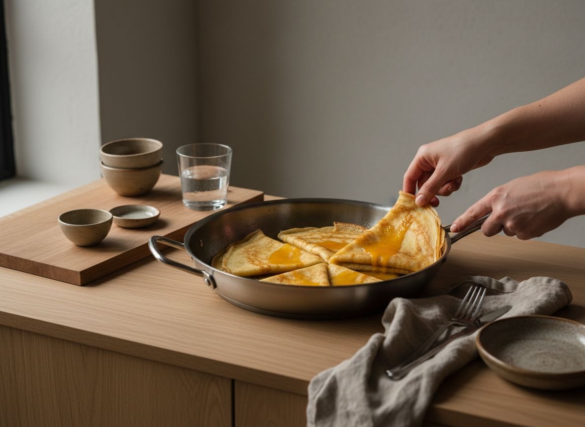 Crêpes Suzette Flambeadas al Grand Marnier — imagen 5