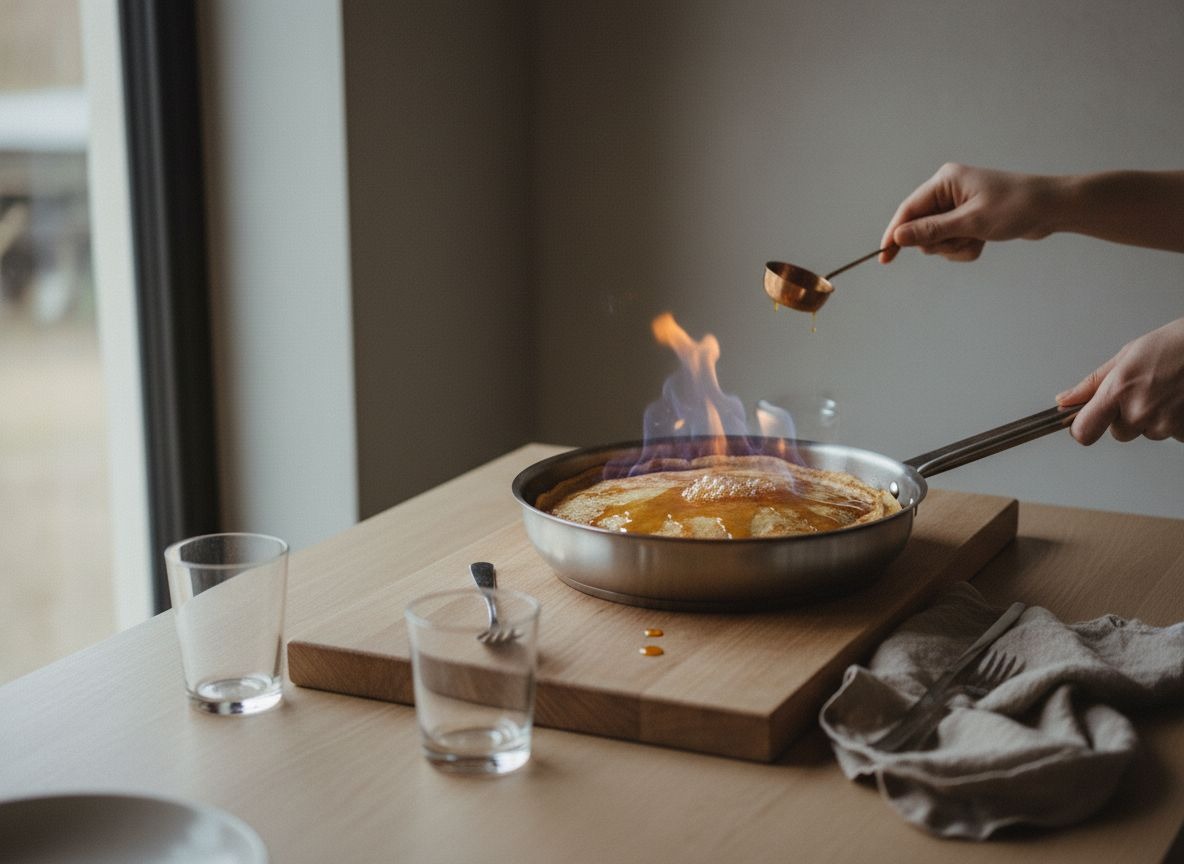 Crêpes Suzette Flambeadas al Grand Marnier — imagen 6