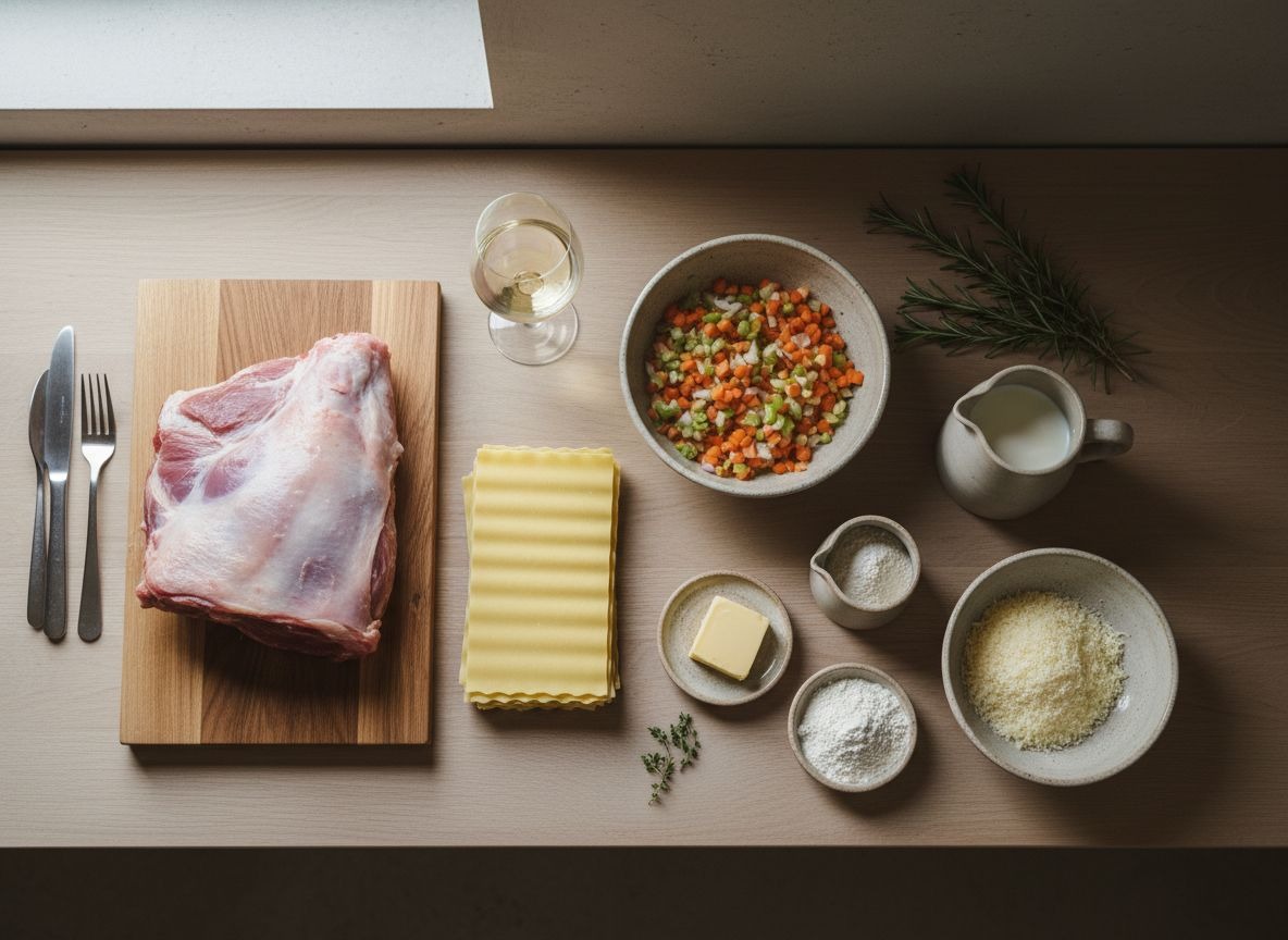 Lasaña de Cordero Braseado con Bechamel de Parmesano — imagen 1