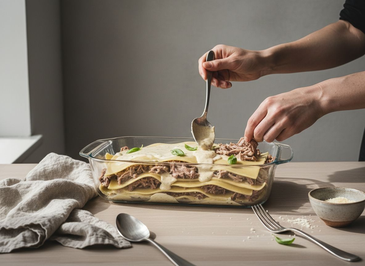 Lasaña de Cordero Braseado con Bechamel de Parmesano — imagen 5