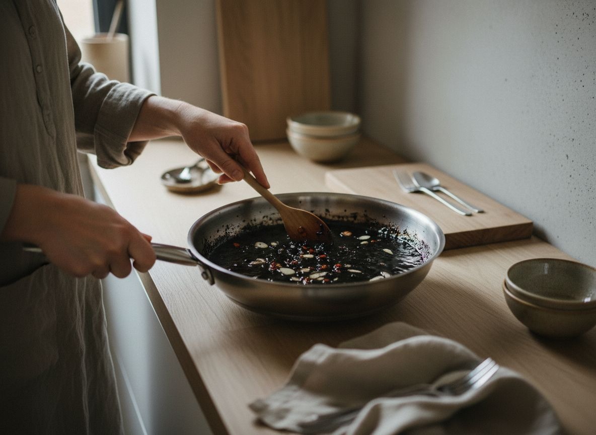 Linguine al Nero di Seppia con Almeja y Bottarga — imagen 3