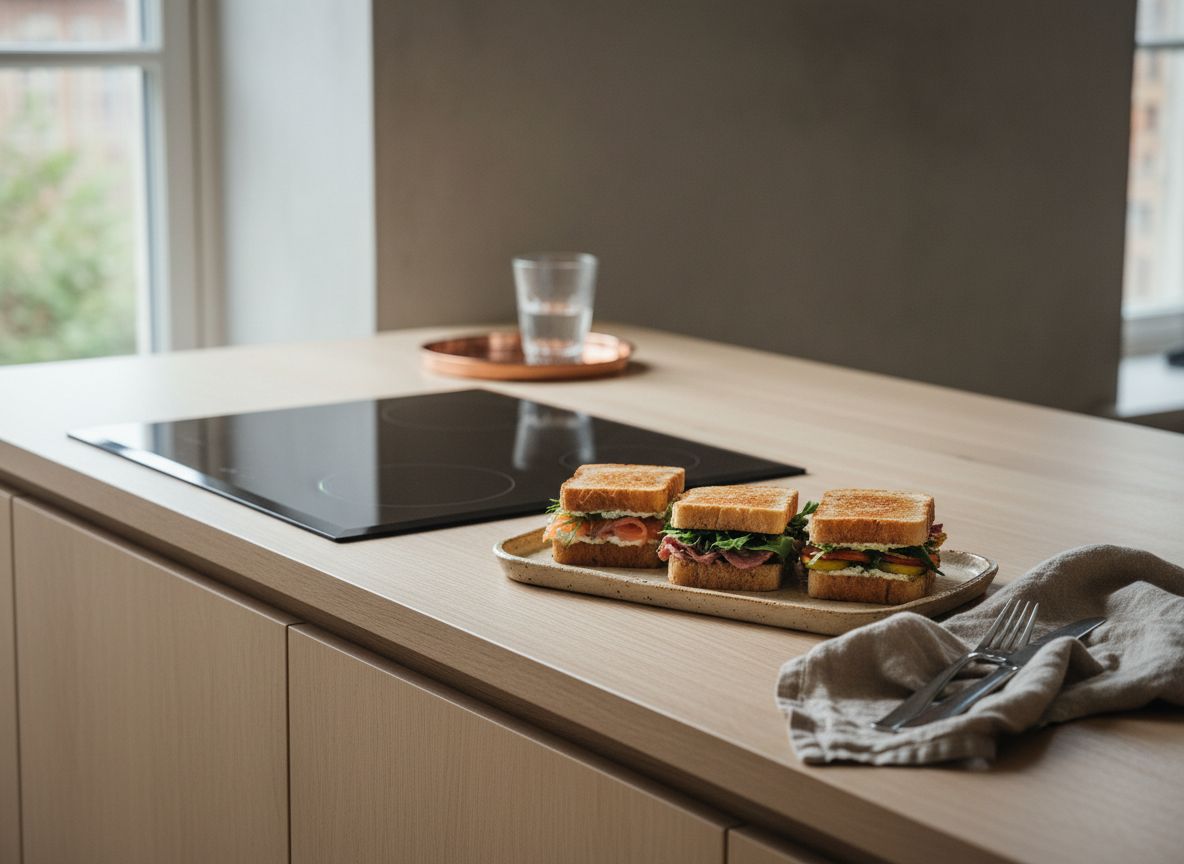 Refrigera los sándwiches montados 10 minutos sobre una bandeja, sin taparlos y sin apilarlos