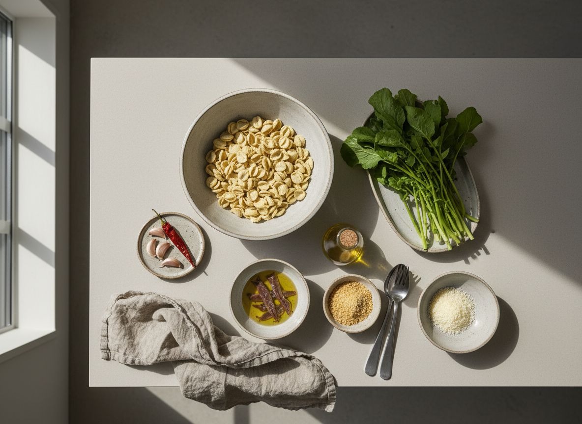 Orecchiette con Grelos, Anchoa y Guindilla — imagen 1