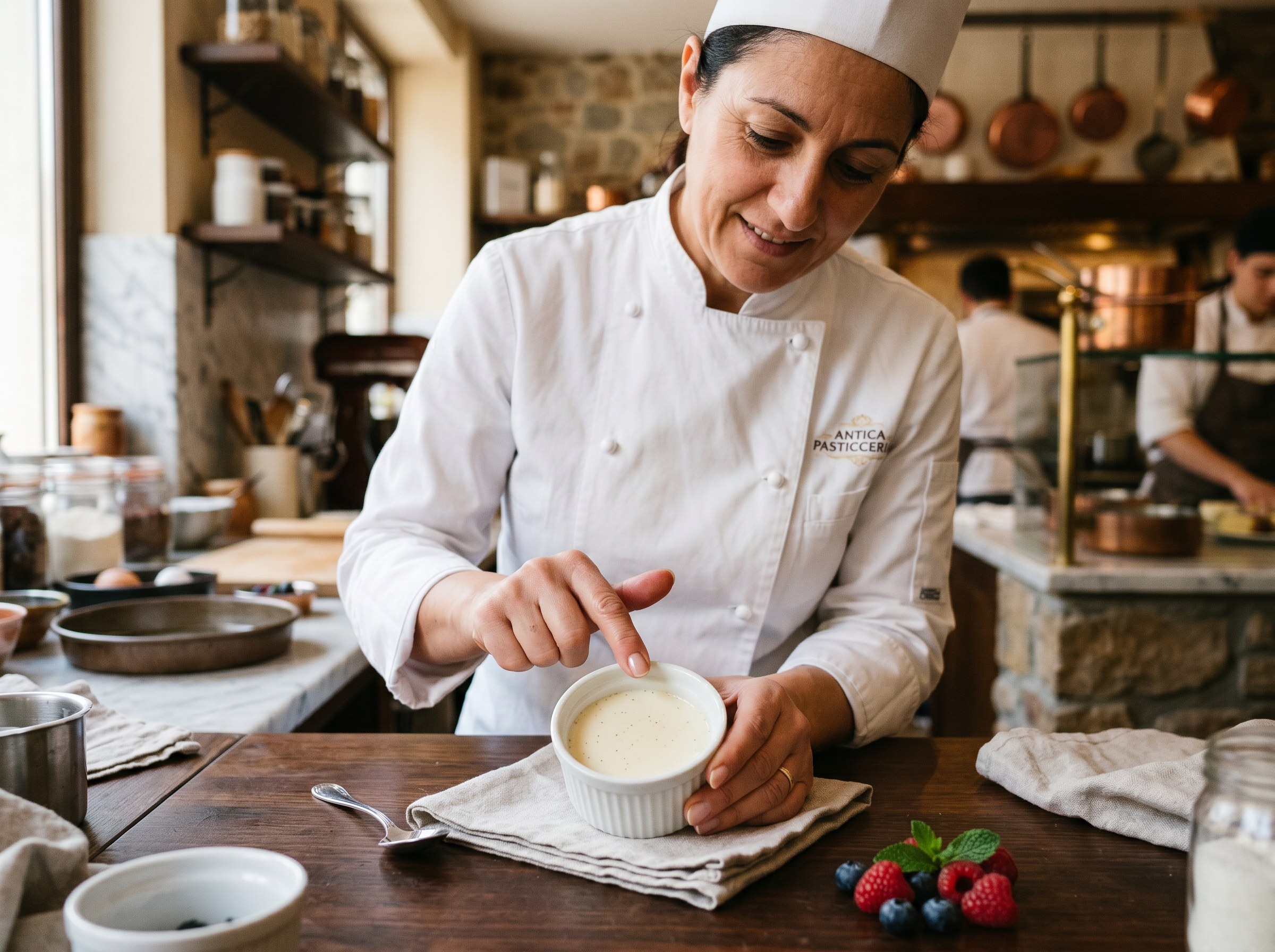 Test del temblor: la panna cotta perfecta tiembla como gelatina al golpear el molde