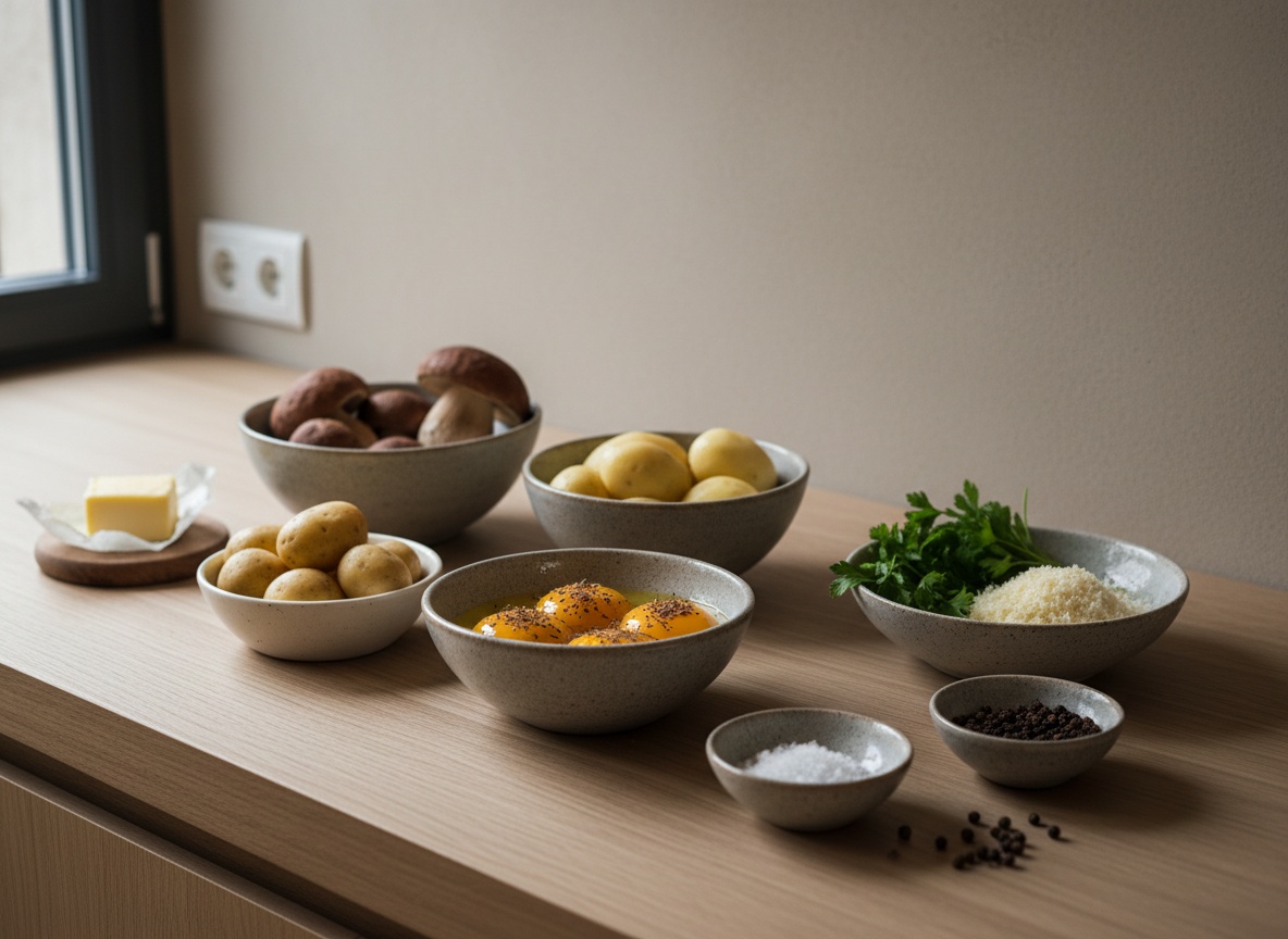 Parmentier de Boletus con Yema Trufada — ingredientes
