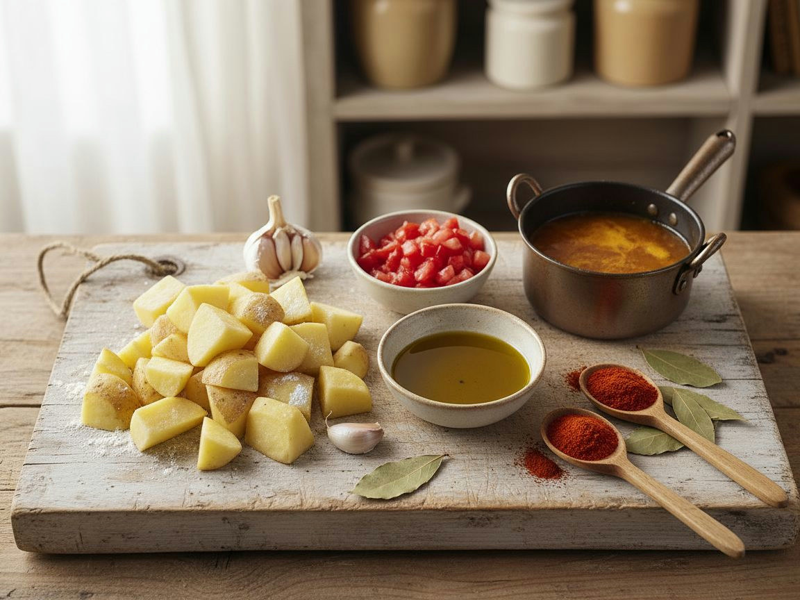 Patatas bravas — ingredientes
