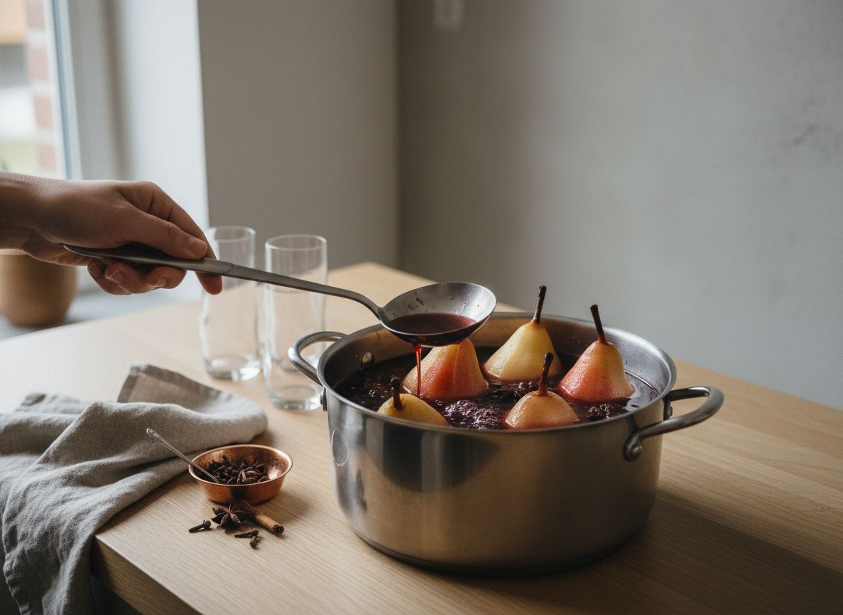 Peras al Vino Tinto con Canela y Anís — imagen 3