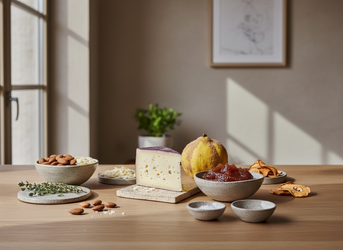 Queso Payoyo con Membrillo y Almendra — ingredientes
