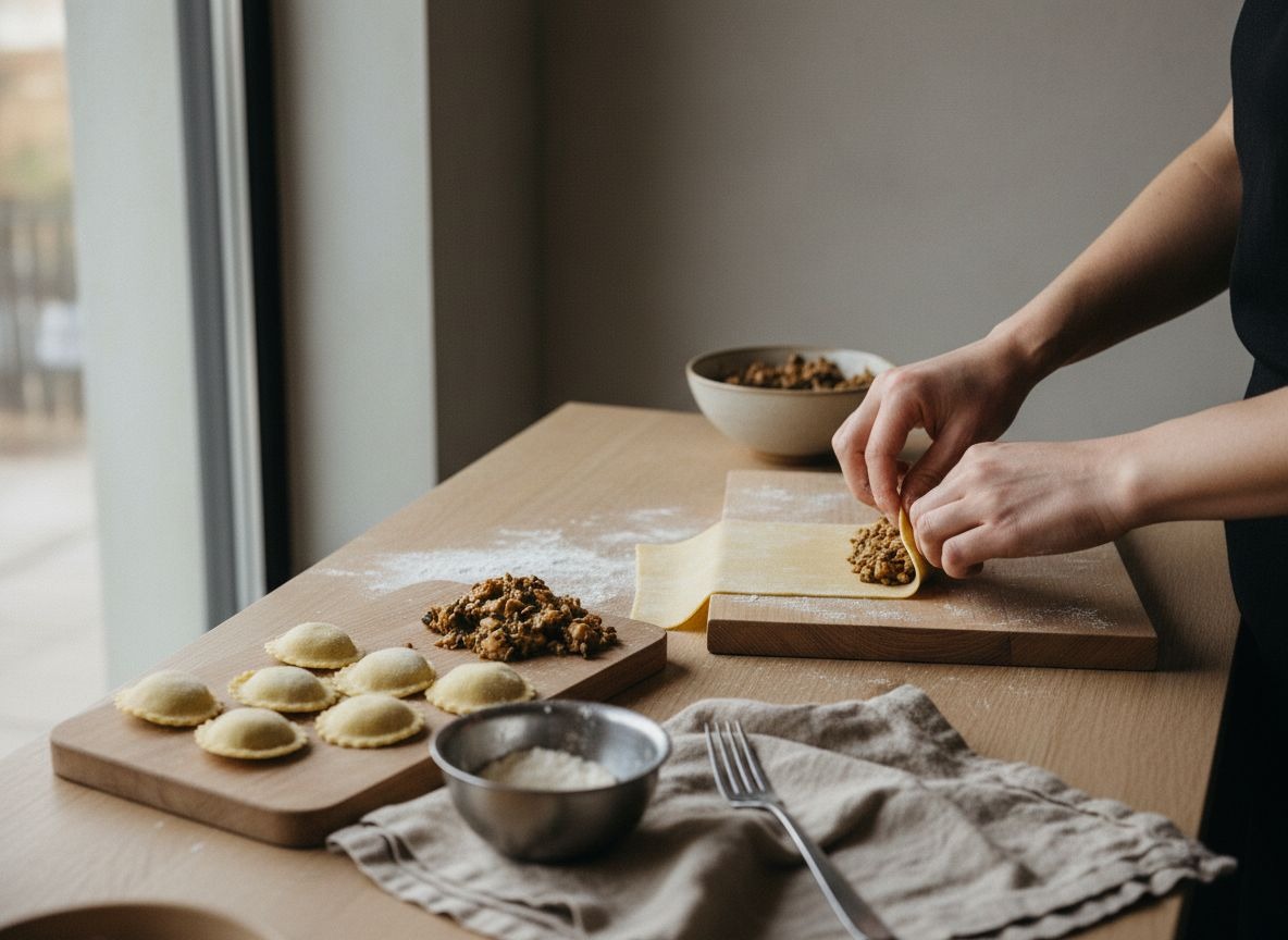 Ravioli de Setas con Crema de Parmesano y Trufa — imagen 4