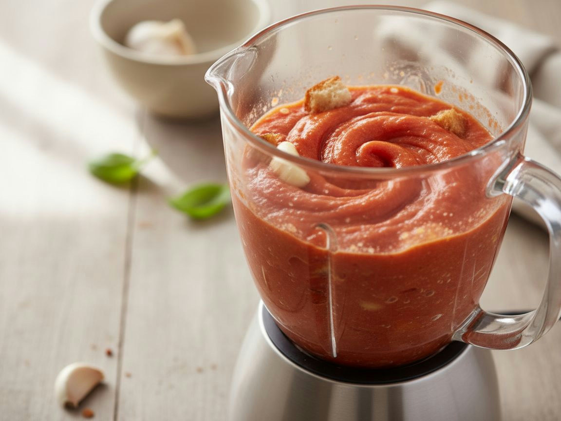 Salmorejo cordobés — paso 4