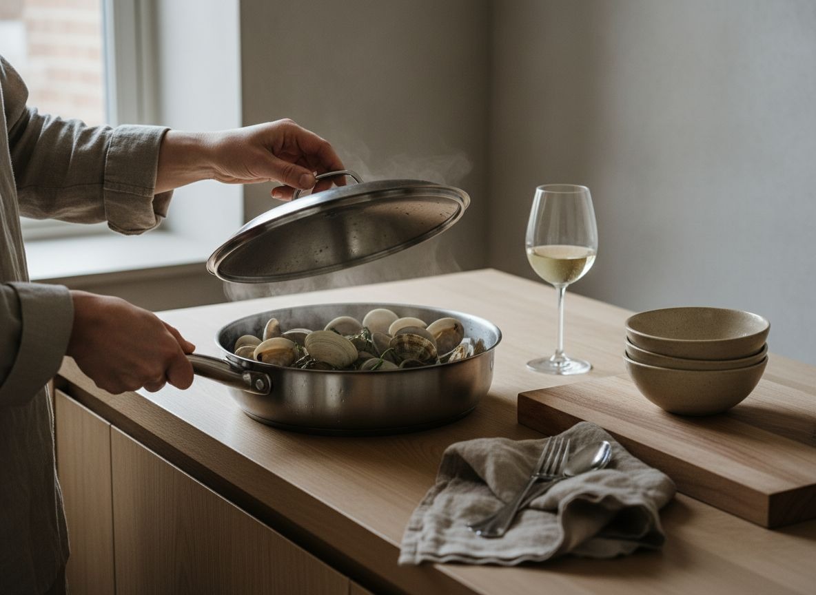 Spaghetti alle Vongole con Almeja y Guindilla — imagen 2