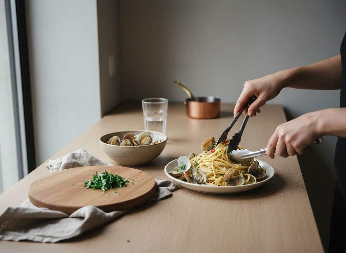 Spaghetti alle Vongole con Almeja y Guindilla — imagen 7
