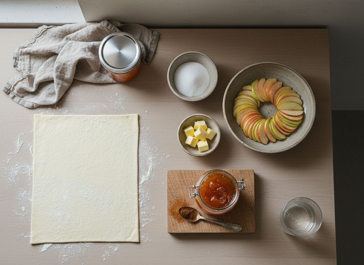 Tarta Fina de Manzana con Helado de Vainilla — imagen 1