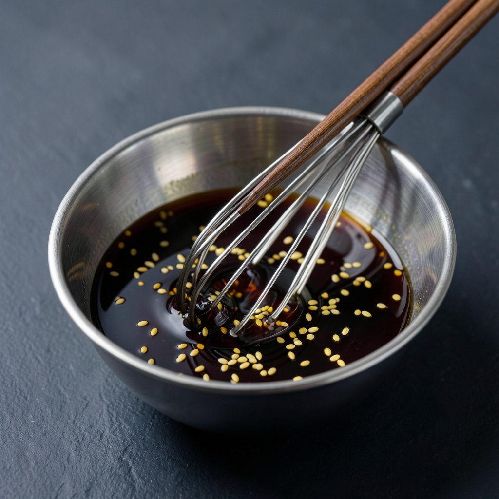 Emulsión de soja, aceite de sésamo y lima batidos