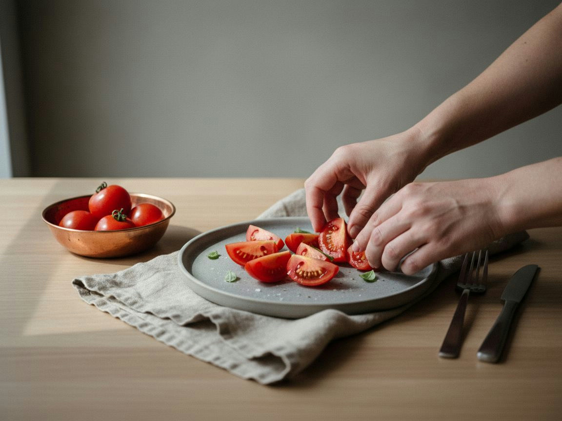 Tomate Raf con Ventresca y Aceite de Arbequina