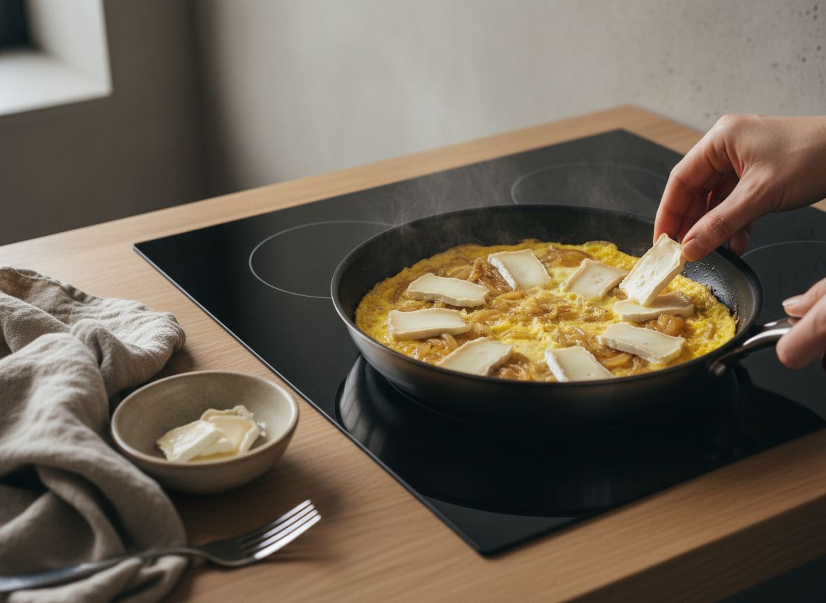 Calienta una sartén antiadherente de 24 cm a fuego medio con unas gotas de aceite repartidas con papel de cocina, h