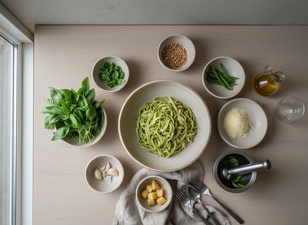 Trofie al Pesto Genovés con Judía y Patata — imagen 1